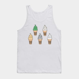 Ice Cream with mix in Stickers Tank Top